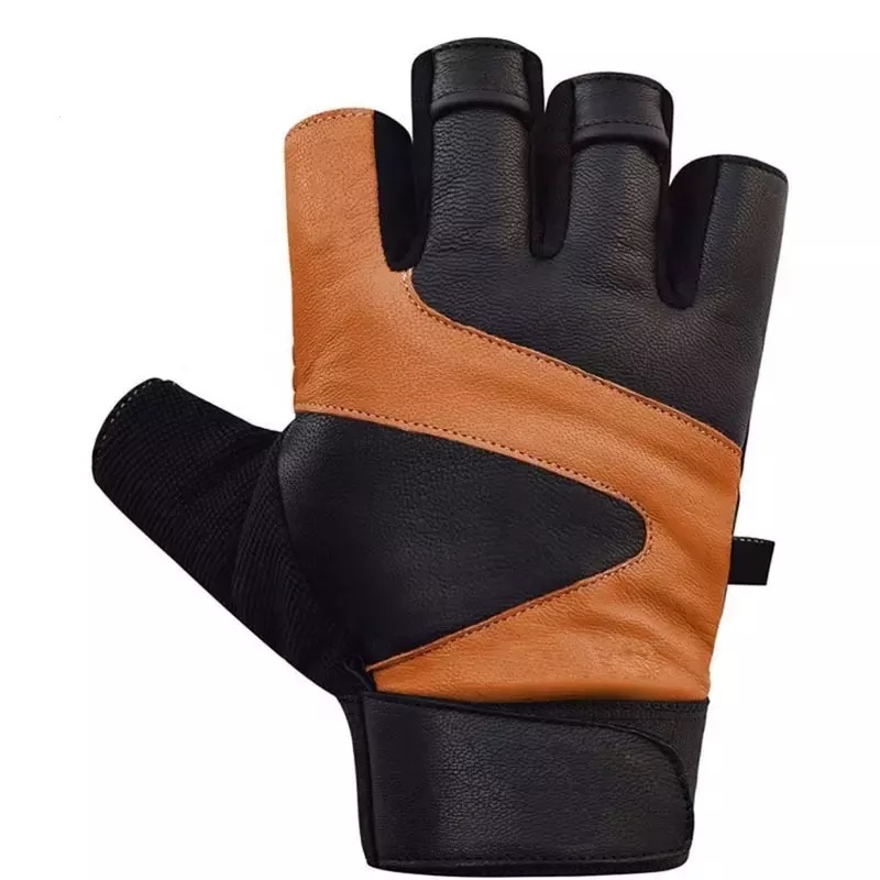 Leather Weight Lifting Gloves - Image 4
