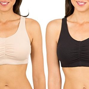 Women Shirred Front Sport Bra